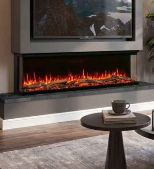 FireFX Atmos Versa 135W 3-Sided Electric Media Wall Fire