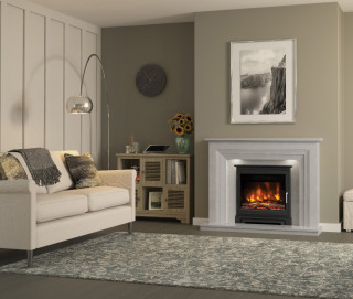 Elgin & Hall Pryzm 22-inch Inset Electric Fire with Cast Stove Front