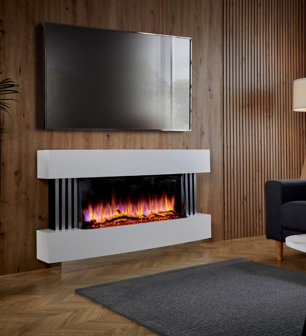 Katell Visto Slimline Italia Floor Standing Electric Fireplace