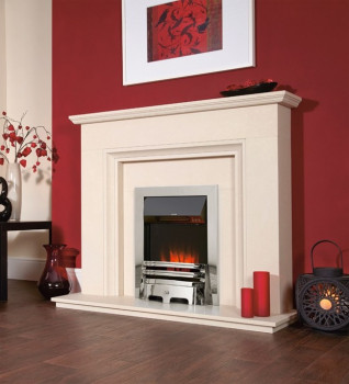 Celsi Accent Traditional Electric Fire - Silver Finish