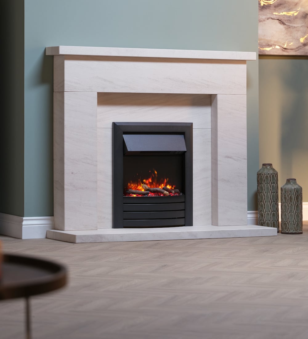 Blazebright Accra Black Inset Electric Fire