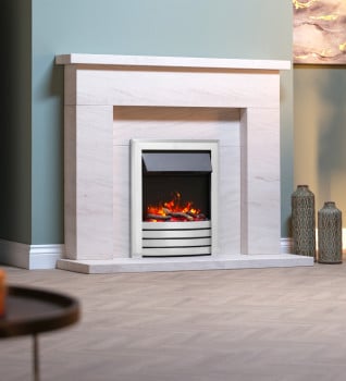 Blazebright Accra Chrome Inset Electric Fire