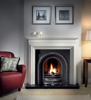 Asquith Agean Limestone Fireplace Package With Henley Cast Insert
