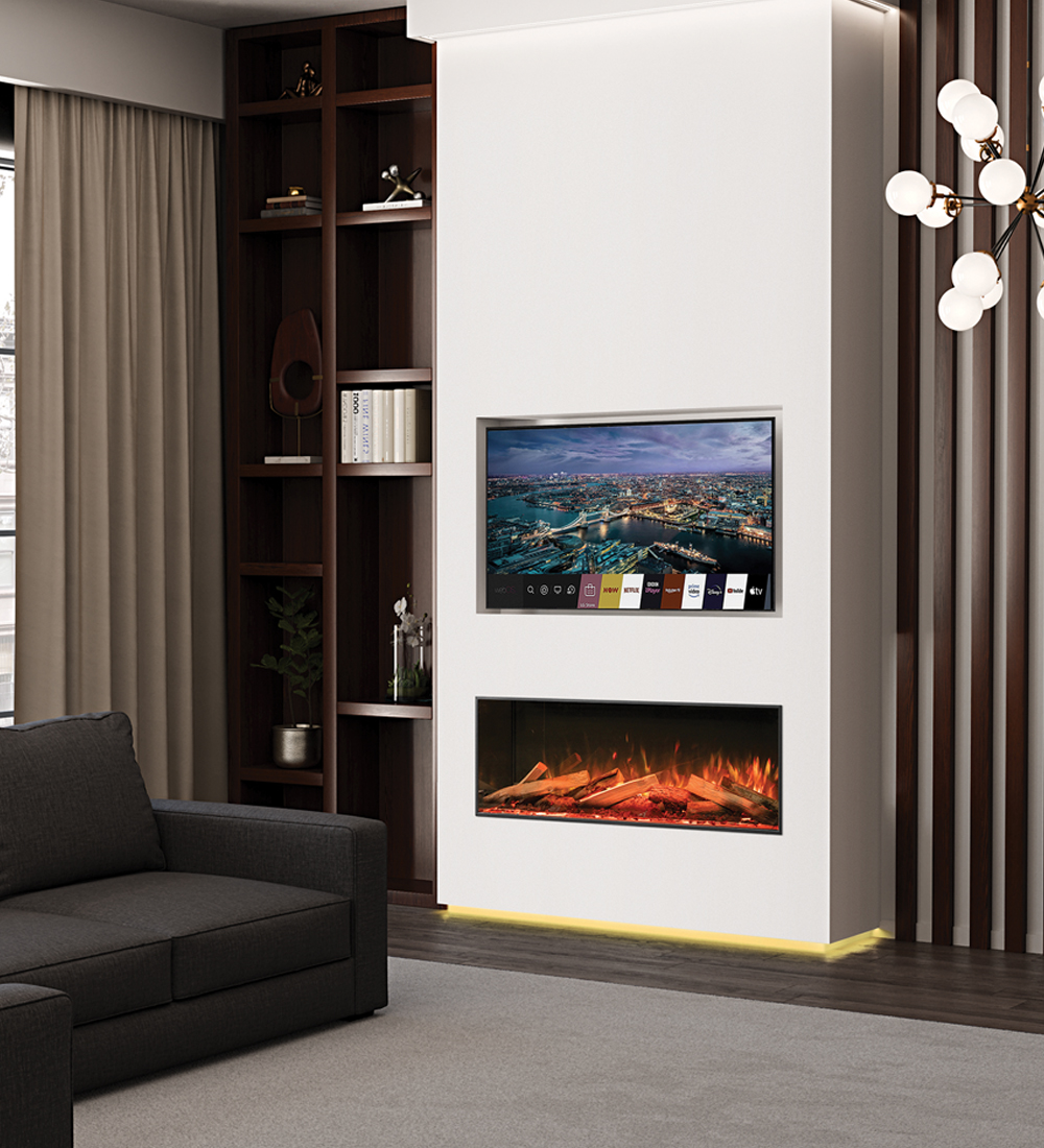 Onyx Avanti 110RW Luxury Logscape Inset Electric Fire | Direct Fireplaces