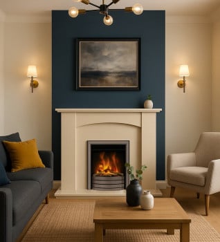 Axon Fireplaces Bowdon Marfil Marble Fireplace