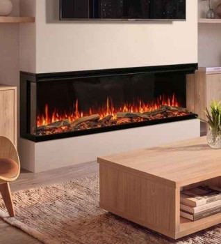 FireFX Atmos Versa 165W 3-Sided Electric Media Wall Fire
