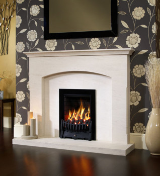 Celina Limestone Fireplace