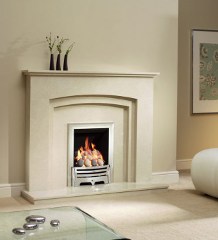Be Modern Rossano Marble Fireplace