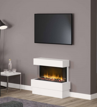 Flare Avant 3 Sided Electric Fireplace Suite
