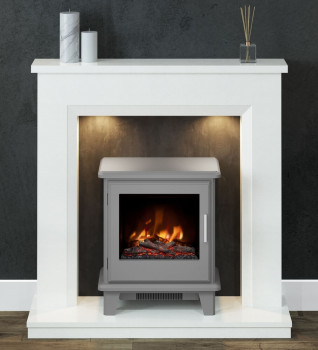 Flare Millgate Micro Marble Inglenook Fireplace