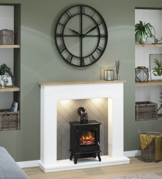 Flare Sennen Fireplace Suite with Colman Electric Stove