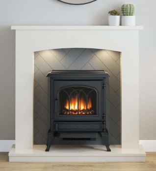 Flare Woodbridge Micro Marble Inglenook Fireplace