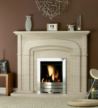 Fireside Bolton Limestone Package With Gas Fire