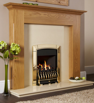 Caress Traditional Plus Gas Fire - Brass
