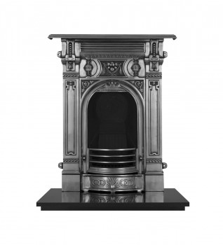 Carron Victorian Small Cast Iron Combination Fireplace - Polished Finish