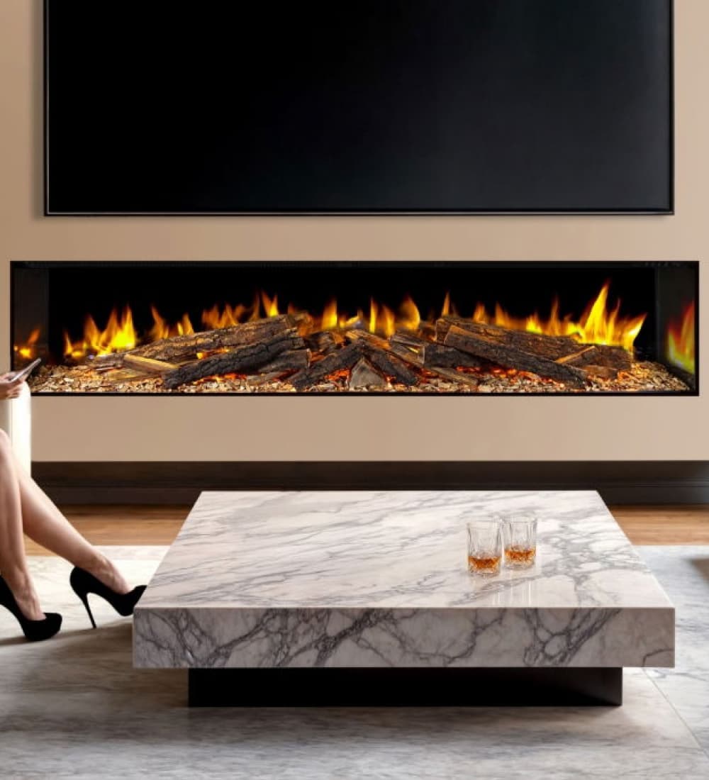 Celsi DLX Electriflame 1800 Hole in the Wall Electric Fire
