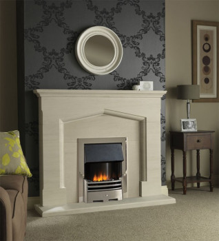 Coniston Limestone Fireplace Package With Electric Fire