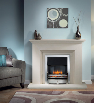 Cranbourne Limestone Fireplace Package With Electric Fire