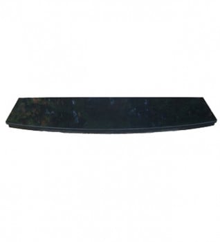 Curved Black Granite Hearths for Gas and Electric Fires