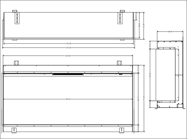 Evonic Volektra 1560 Built-In Electric Fire
