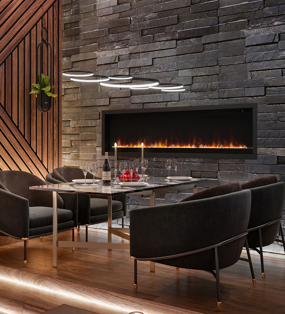 Dimplex Xlf74 Installation Dimplex Ignite XLF74 Optiflame Inset Wall Fire | Direct Fireplaces
