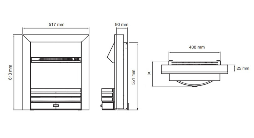 Dimplex Torridon Dimplex Torridon Optiflame 3D Chrome Inset Electric Fire | Direct ...