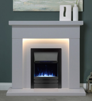 Gallery Collection Hopton Black Inset Electric Fire