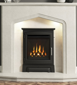Elgin & Hall Deepline HE Inset Gas Fire with Cast Stove Fascia