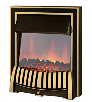 Elan Brass LED Inset Electric Fire