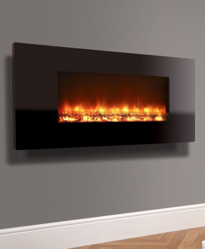 Celsi Electriflame Piano Black Wall Mounted Electric Fire

