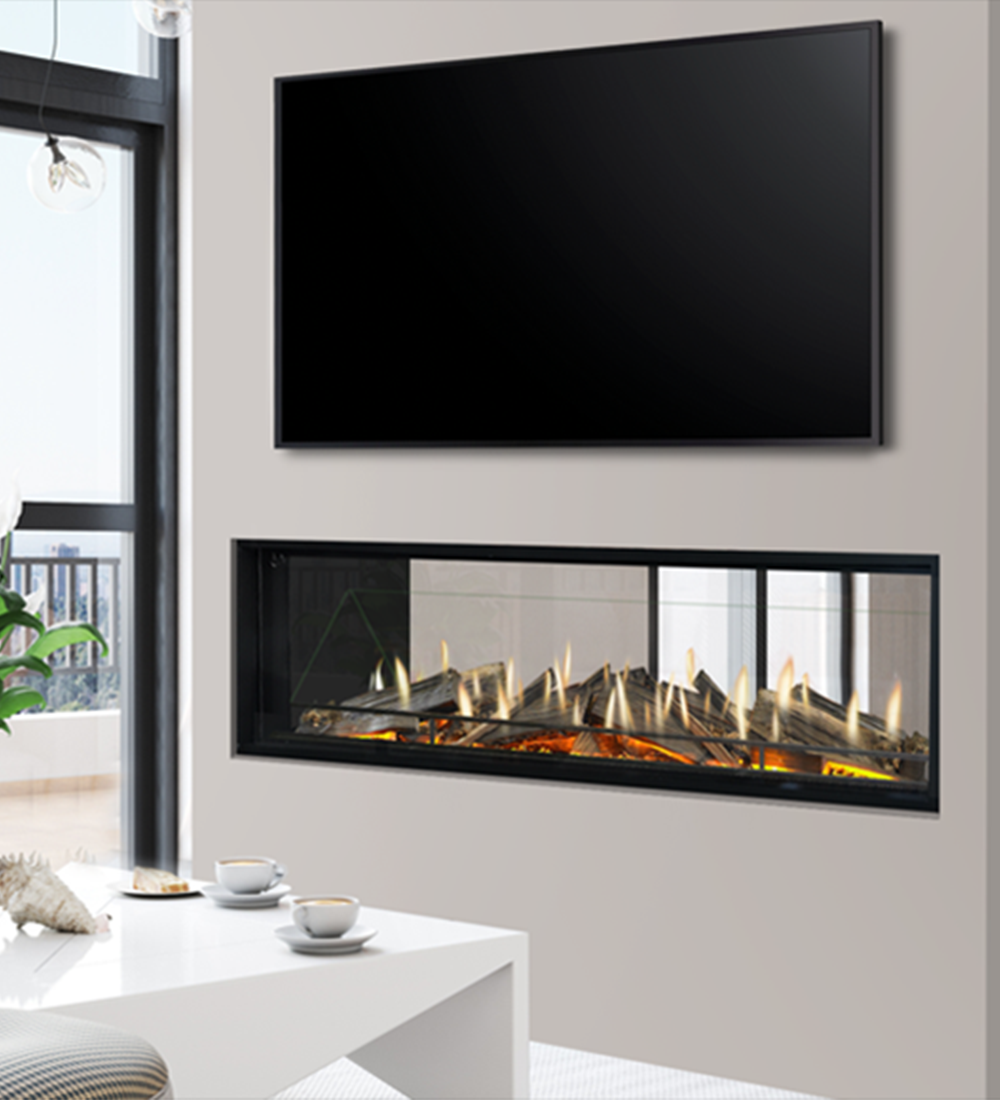 Evonic E-llusion Octane 1500 DS Built-In Tunnel Electric Fire from Direct Fireplaces