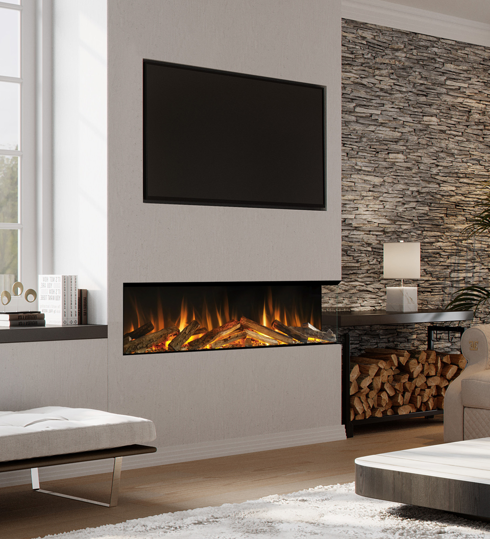 Evonic Fires Volante 1500 Hole in the Wall Electric Fire - Lifestyle