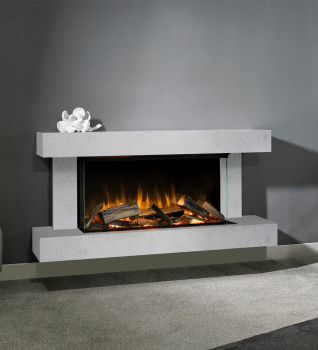 Evonic Heathcote Wall Mounted Electric Fireplace Suite - Lifestyle