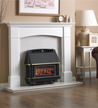 Robinson Willey Firecharm RS Outset Balanced Flue Gas Fire - Black Finish