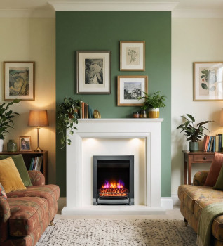 Elgin & Hall Ember Inset Electric Fire - Chrome Finish