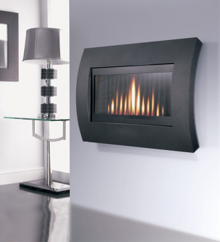 Flavel Curve Contemporary Wall Outset Gas Fire