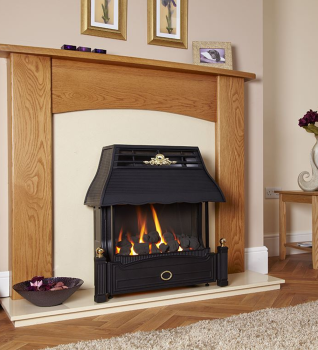 Flavel Emberglow Outset High Efficiency Gas Fire - Remote Control — Direct Fireplaces