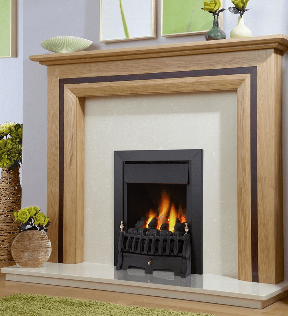 Flavel Kenilowrth Plus HE Inset Gas Fire - Black