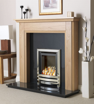 Flavel Linear HE Gas Fire with Pebble Effect