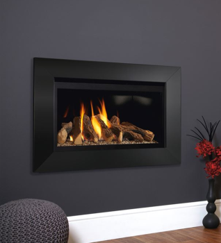 Flavel Rocco High Efficiency Black Hole In The Wall Gas Fire — Direct Fireplaces