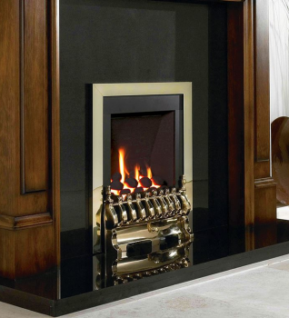Flavel Windsor Traditional Brass Gas Fire