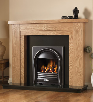 Hanley Wooden Fireplace Package With Annabelle Gas Fire