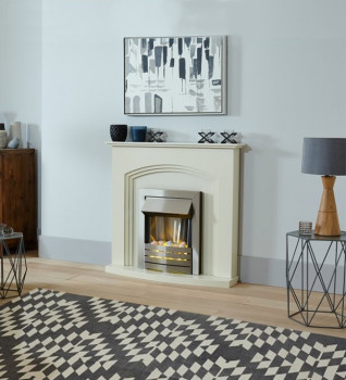 Truro Electric Fireplace Suite in Ivory