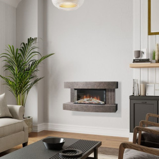Evonic Imperium Wall Mounted Electric Fireplace Suite