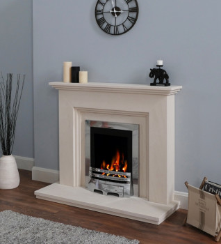 Katia Limestone Fireplace Package With Electric Fire