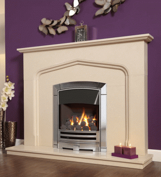 Lifestyle Flavel Decadence Plus High-Efficiency Inset Gas Fire - Chrome Finish
