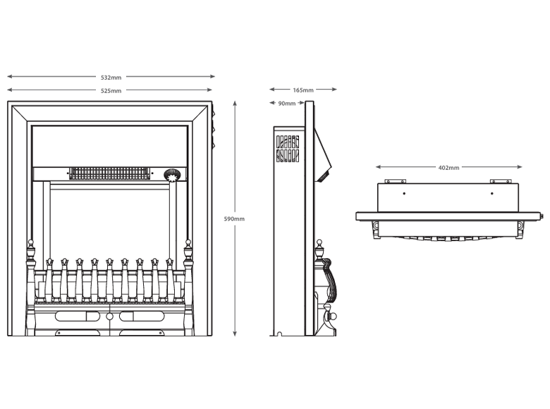 Flare Fazer Inset Electric Fire