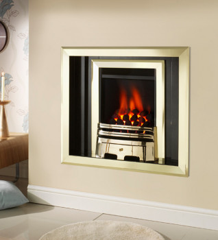 Laura Gem Brass Hole In The Wall Gas Fire