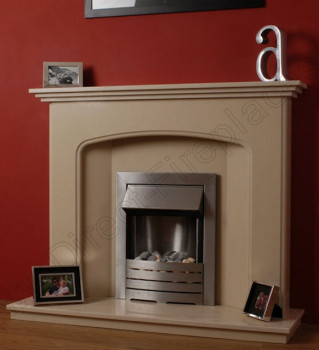 Bowdon Marfil Marble Fireplace Package With Gas Fire