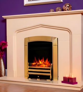 Flavel Proflame SL Caress Brass Inset Electric Fire